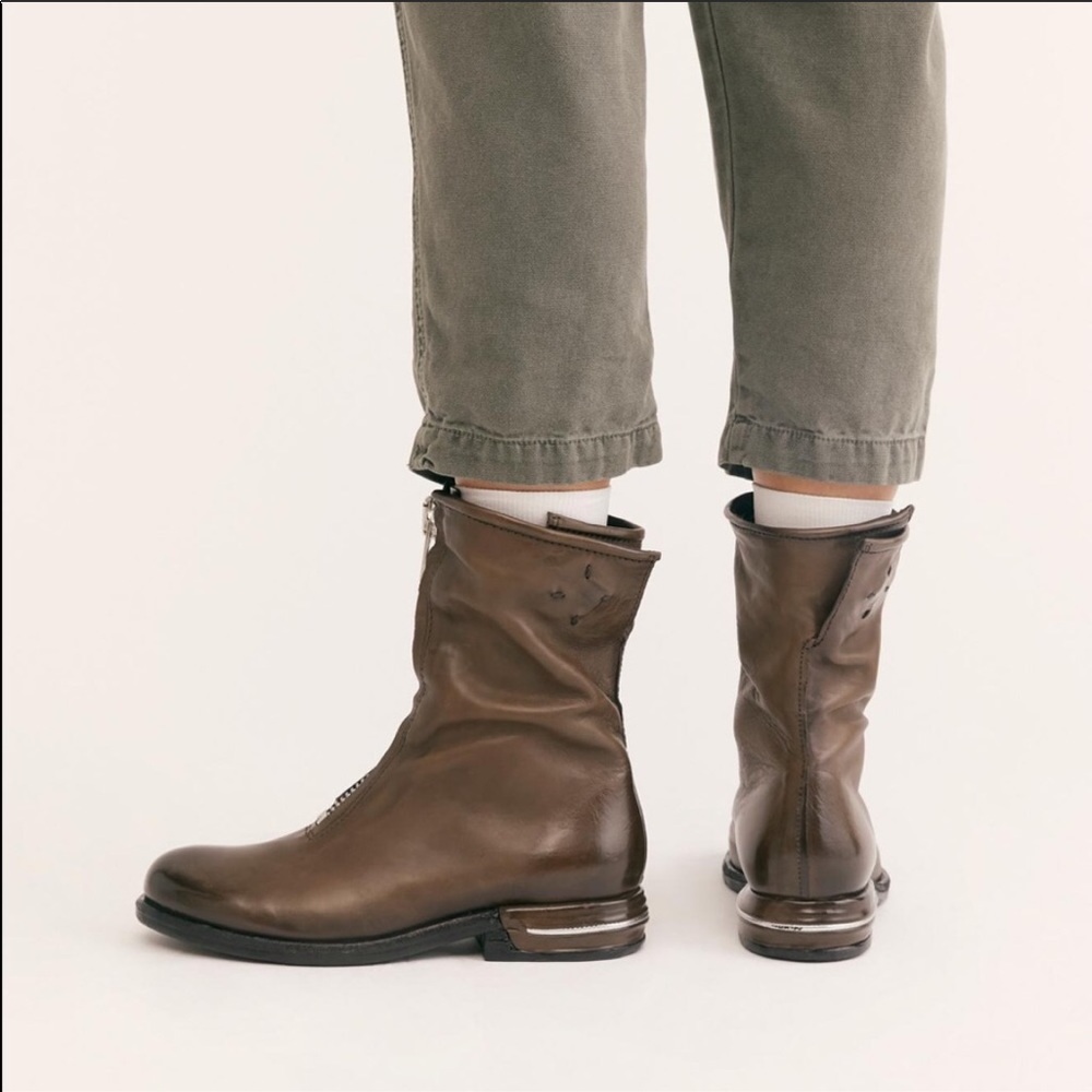 NWT A.S 98 Zip Front Boots